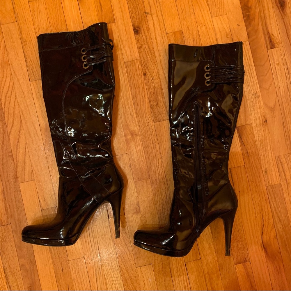 Nine West latex boots